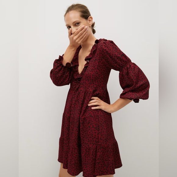 Mango “Lala” Floral Mini Dress - Picture 3 of 5